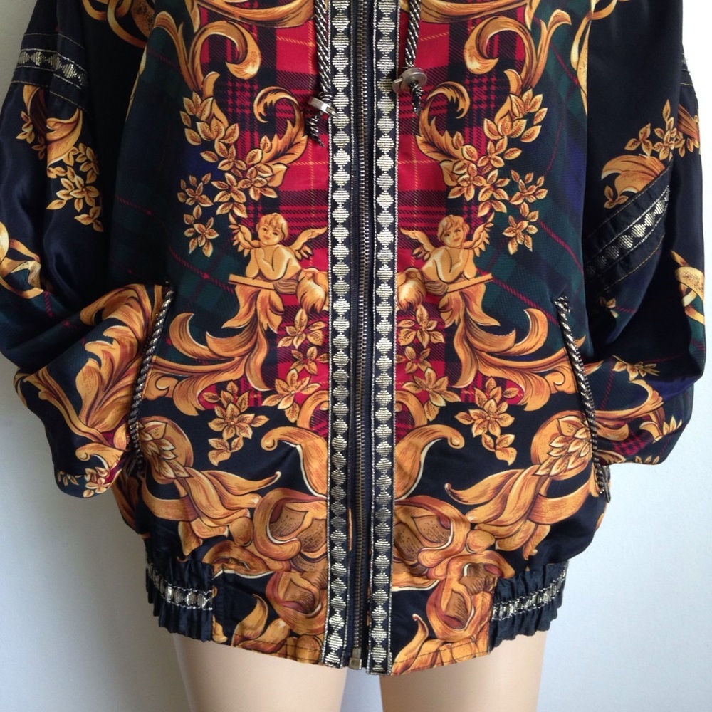 Designer Black and Gold Windbreaker